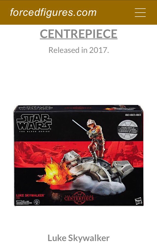 forcedfigures's tweet image. Looking forward to The Black Series Centrepieces - Darth Vader &amp;amp; Luke Skywalker.