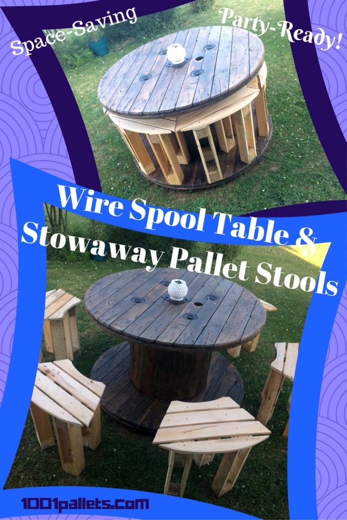 iRecyclart's tweet photo. Wicked-cool Spool Stowaway Pallet ... : https://t.co/cuPZSDEI9c - #Backyard #Garden #OutdoorLiving #PalletBench #PalletSeat #PalletTable https://t.co/QJnGbuMBQT