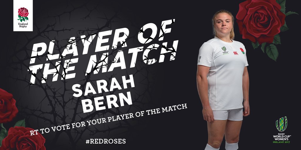 EnglandRugby's tweet photo. #WRWC2017 | ENG 13 - 3 FRA

Time to vote for your Player of the Match. RT for @SarahLily2468...
 
#ENGvFRA https://t.co/u26ZhCyqTT