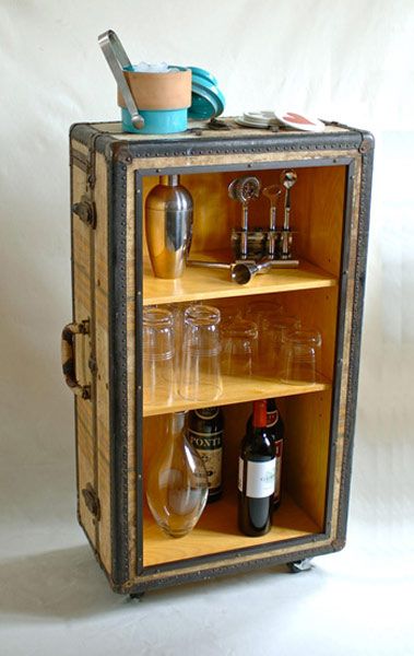 suitcase bar