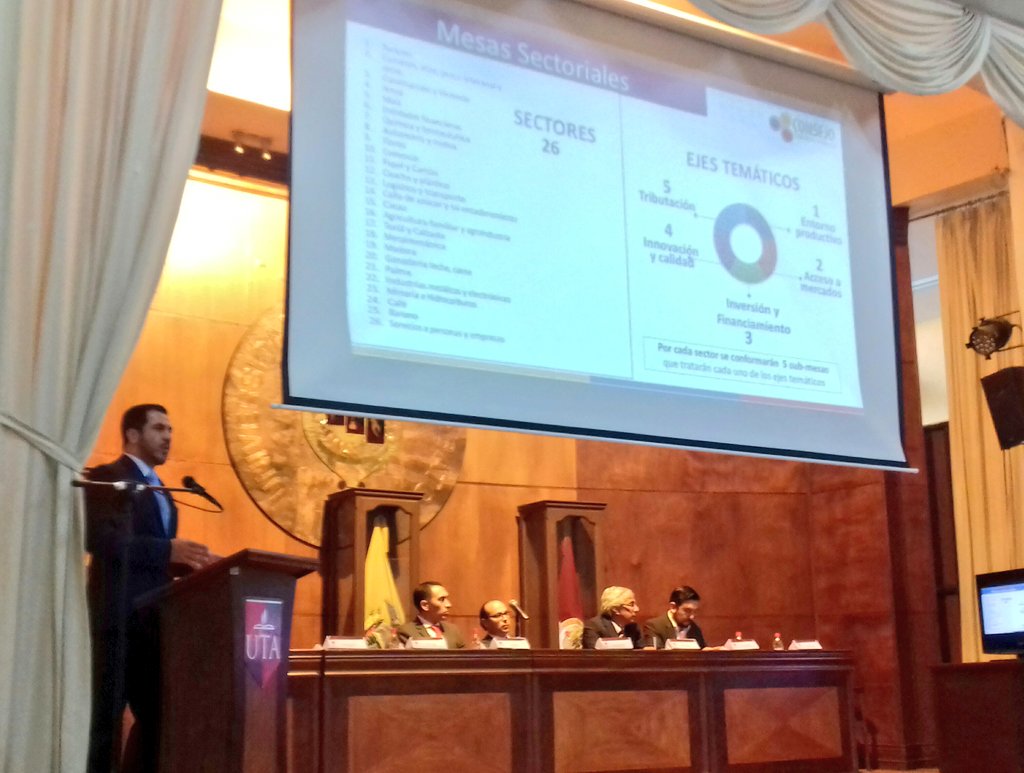 GoberTungurahua's tweet photo. Inicia nueva jornada de #ConsejoProductivoTributario mesa metalmecánica @juandehowitth "Todos necesitamos de todos para un mejor país" https://t.co/LWEIYQe2ra