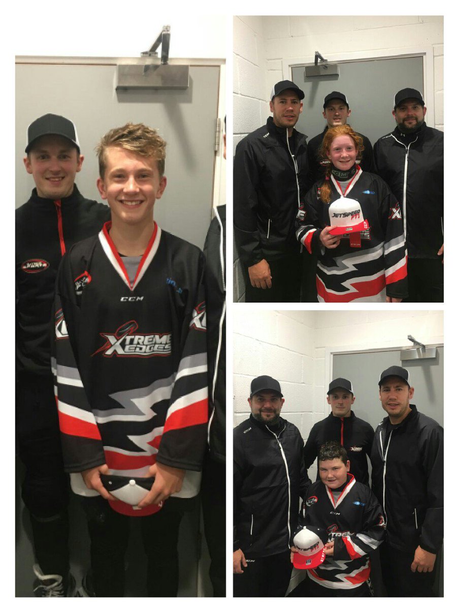 XtremeEdges's tweet photo. Our @CCMhockeyUK 'Skaters of The Day' are loving their #JetSpeedFT1 hats! These guys worked their socks off! #MadeOfHockey #XtremeEdges https://t.co/2QZshfTwy7