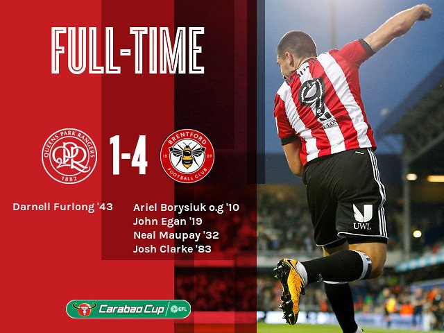 BrentfordFC's tweet photo. OH YES!!!
A fantastic night for The Bees and we march into Round Three
#QPRBEES https://t.co/XKR0DN3t76