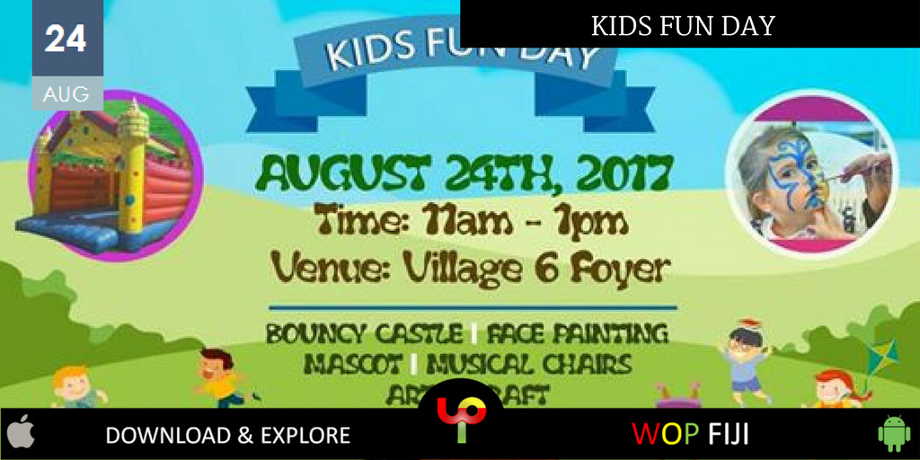 FijiJournal's tweet photo. Kids Fun Day - Kids Fun-day at Village 6 Cinema's!!
Come and enjoy fun activities,facepainting and the bouncy castle #FIJIEVENTS, #FIJINOW https://t.co/b6QMJlX8EA