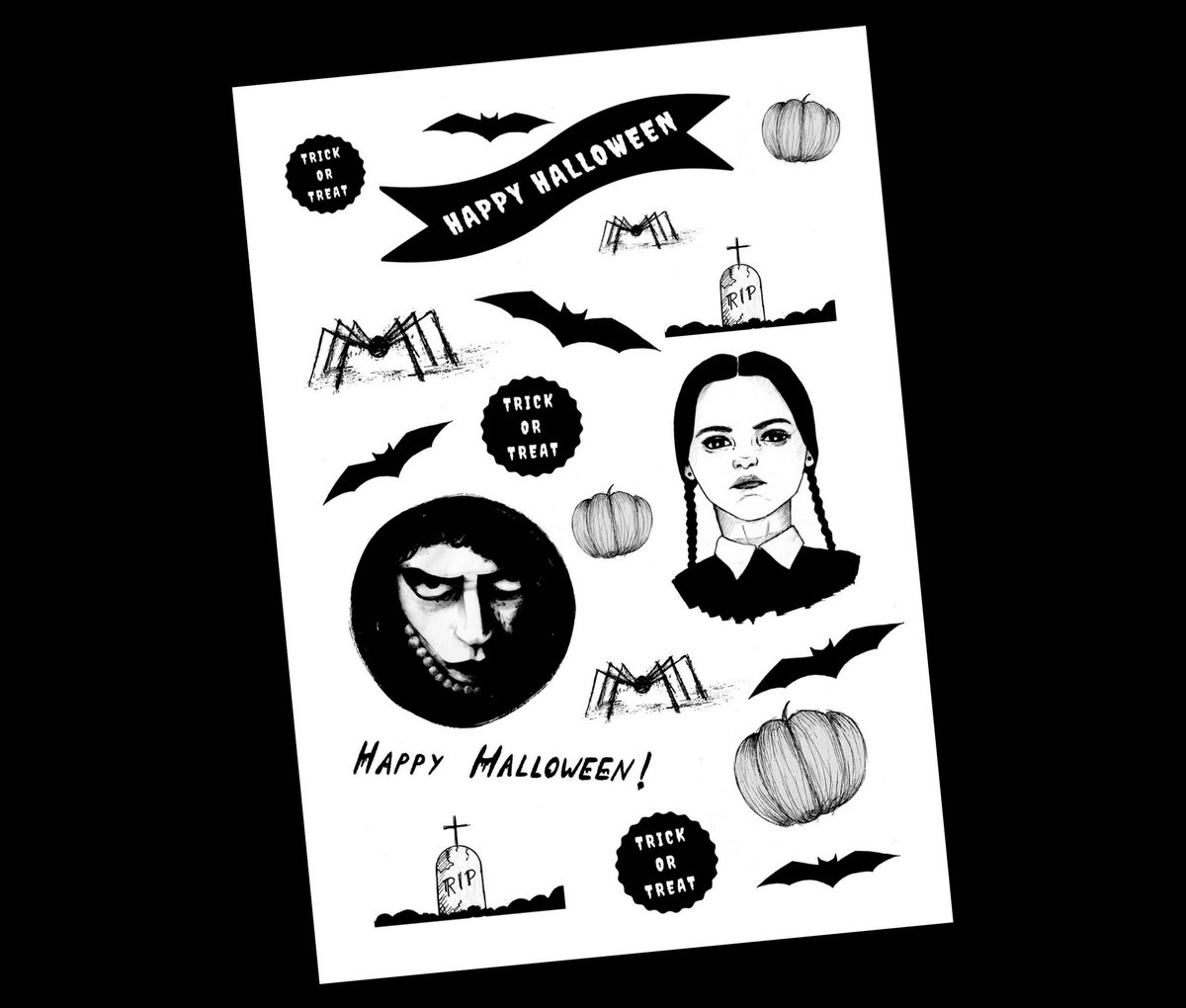 InkCloudDesign's tweet photo. 🕸️HALLOWEEN STICKERS 🎃🖤#etsyshop #etsy #halloween https://t.co/axa62XKzK2 https://t.co/Zjj2Rjc4z4