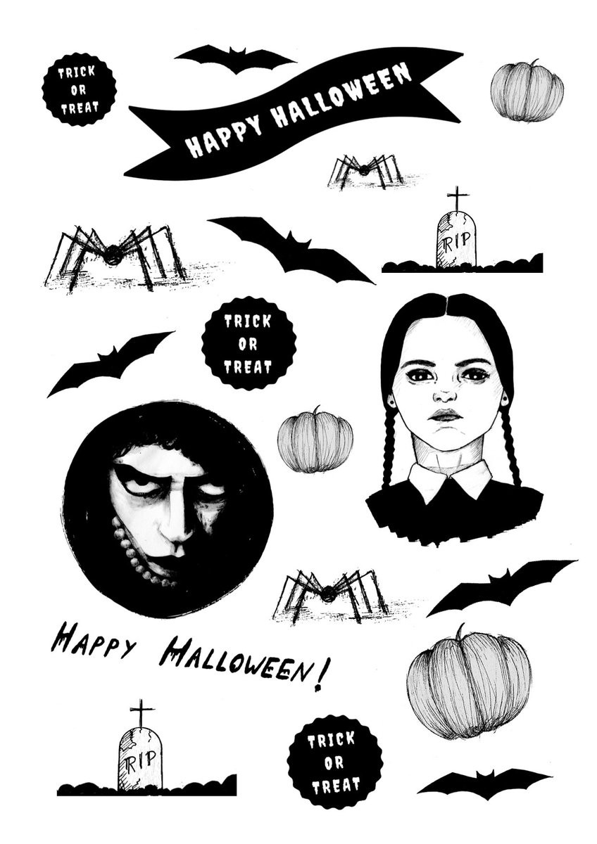 InkCloudDesign's tweet photo. 🕸️HALLOWEEN STICKERS 🎃🖤#etsyshop #etsy #halloween https://t.co/axa62XKzK2 https://t.co/Zjj2Rjc4z4