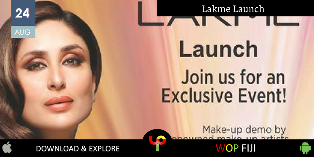 FijiJournal's tweet photo. Join us as we launch internationally celebrated makeup brand LAKME at our Lautoka store. #Fijievents #FijiTravel #FijiNow #Fiji https://t.co/JBBEnoebOE