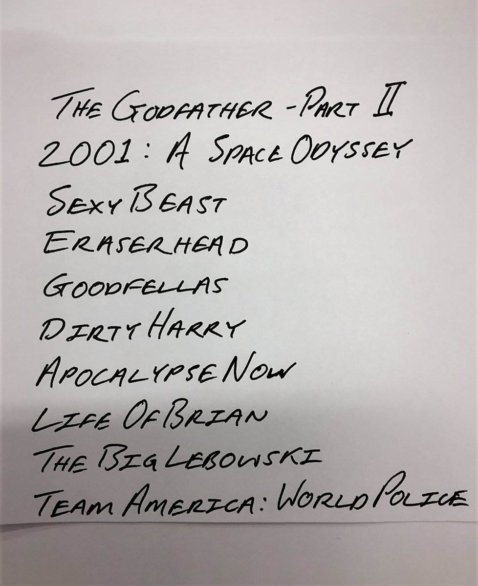 N2filmsuk's tweet photo. Here's the top 10 films of THE FALLEN GOAT star Paul Cooper, compiled sometime between jamming with @kimwilde band &amp; a pub in rainy Hitchin! https://t.co/QdgouNBQcd