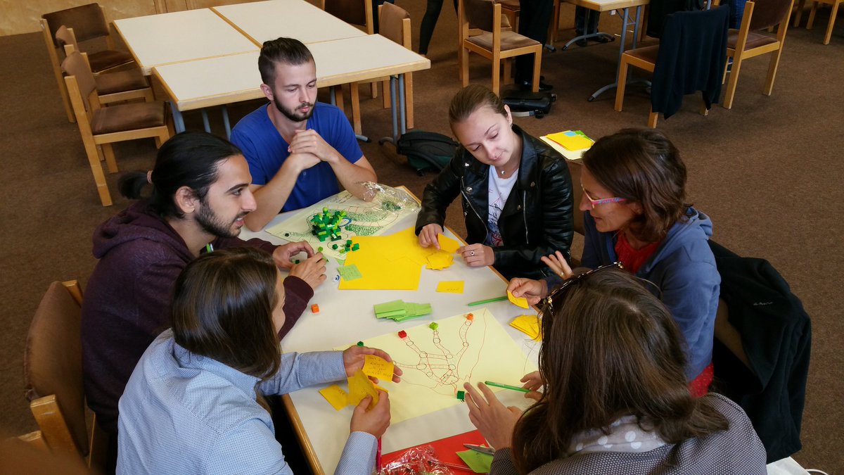 cezjp's tweet photo. Hours after the seminar ended, still impressed how people connected with each other playing our game. @MitgutschK @D_Carmen #efa17 https://t.co/tlgSSYDlIc