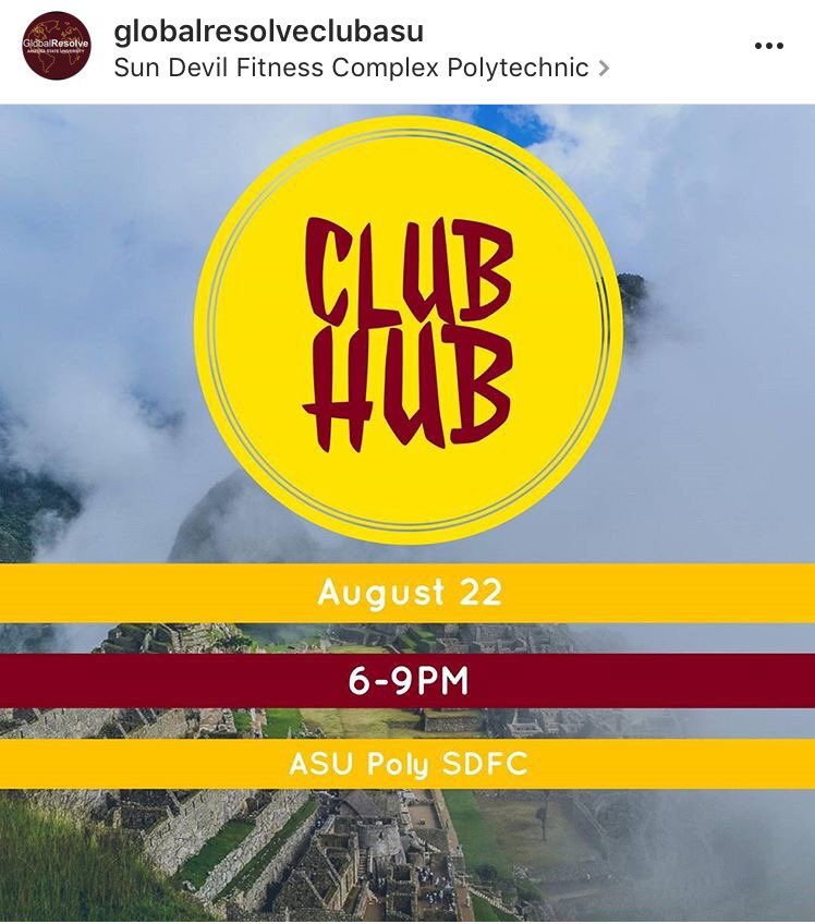 ResolveASU's tweet image. Stop by our table tonight to learn about how you can get involved in our current project! #ASU #HumanitarianEngineering #Peru #ASUPoly