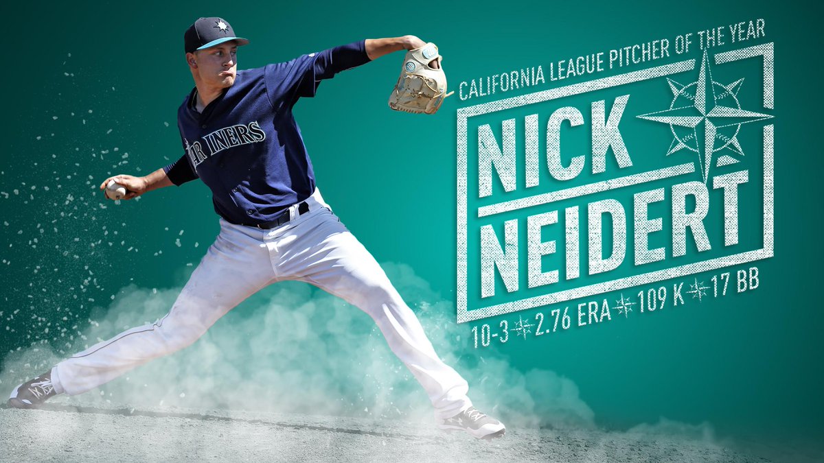 Congrats @NickNeidert! After a dominant run for the <a href="/ModestoNuts/">Modesto Nuts</a>, he's the California League Pitcher of the Year.

📰 atmlb.com/2w0OiLg