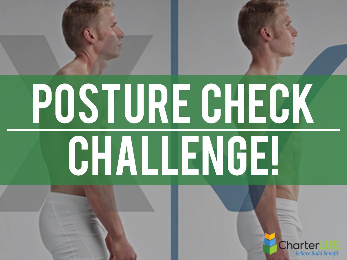 MyCharterLIFE's tweet image. #PostureChallenge - Pay EXTRA close attention to your posture this week! Check on your posture every few hours until it becomes habit.