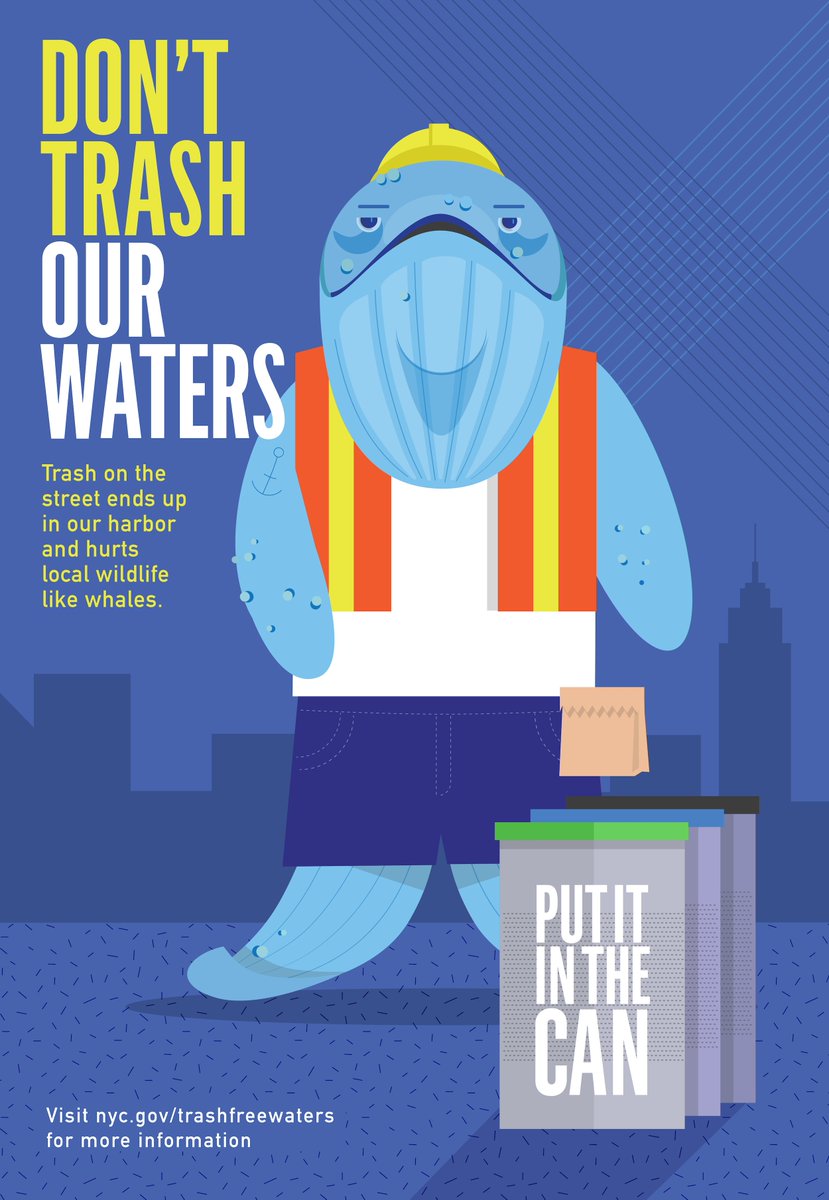 nycgov's tweet image. Litter on the street risks ending up in our waterways. Visit: nyc.gov/trashfreewaters
@NYCWater