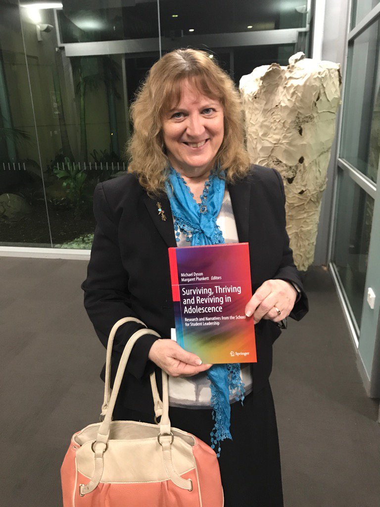 The marvellous Margaret Plunkett has a new book out "Surviving, Thriving and Reviving in Adolescence" #FedUni