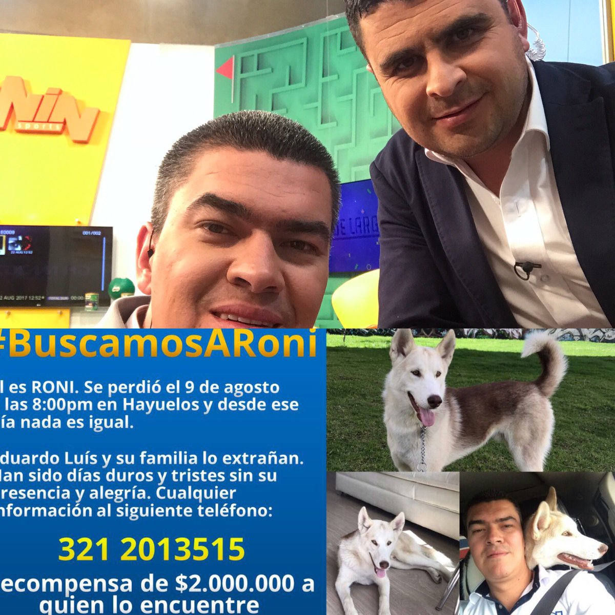 EduardoLuisFut's tweet photo. Listos para @SaqueLargoWIN x @winsportstv #FechaDeLocales con @jfcadavid mientras aún #BuscamosaRONI recompensa 2 MILLONES DE PESOS AyudenRT https://t.co/TMrl7H5to3