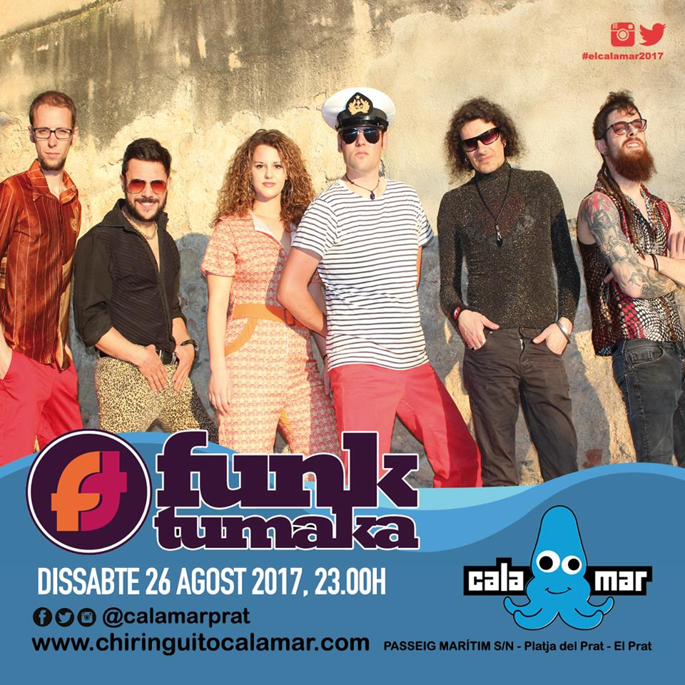 FunkTumaka's tweet photo. #elcalamar2017 sabado sabadete 26 de agosto al chiringuito calamar nos vamos! 23:00 hrs , os esperamos!!! #discofunky #beachparty https://t.co/27OabyScrr