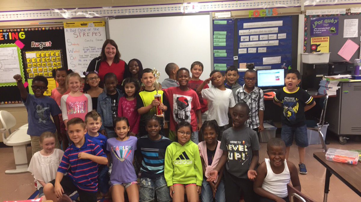 Congratulations to Ms. Elliott's class for being awarded the Primary Classroom of the Week! #classroomoftheweek