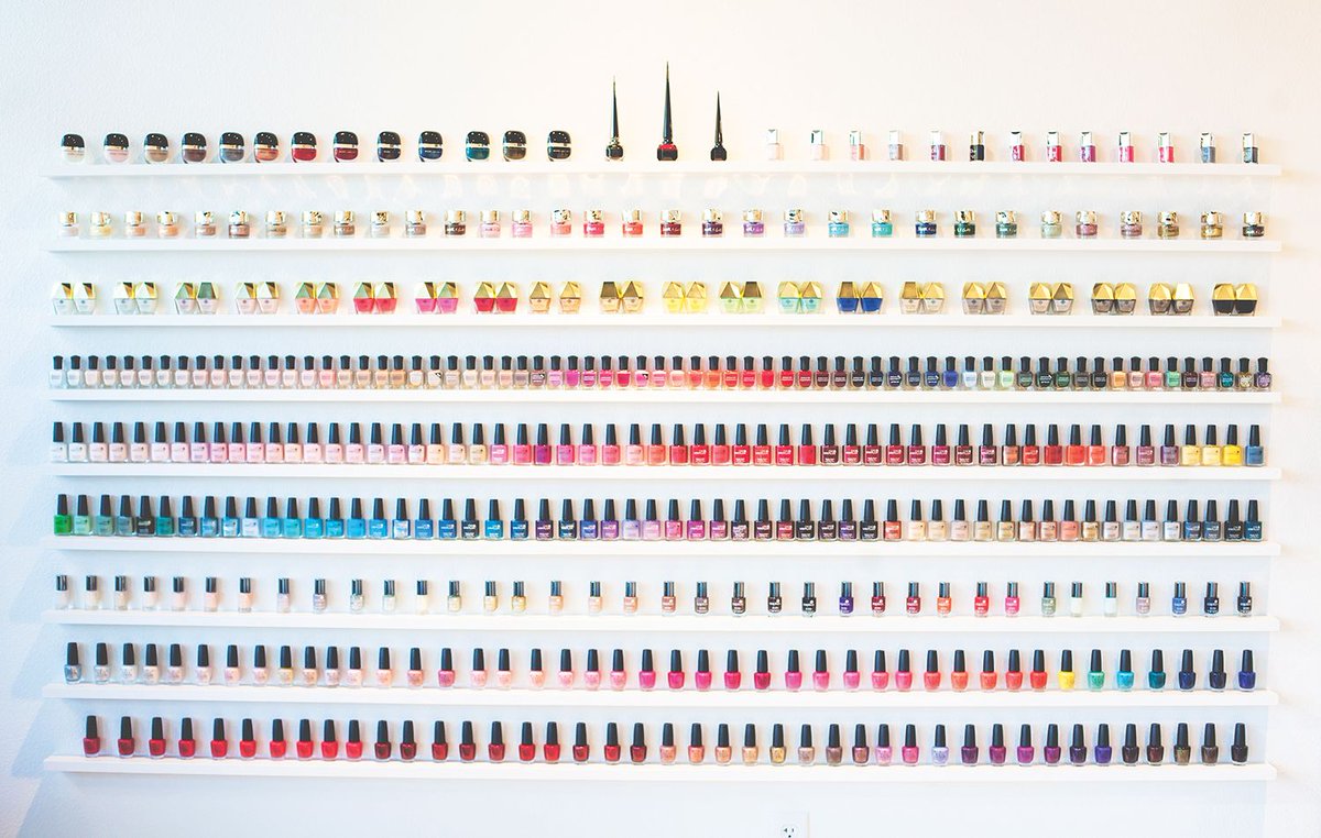 Austin_Monthly's tweet photo. You'll have no shortage of colors to select when you go to @ilovelacquer for a stellar mani-pedi. @BestOfATX https://t.co/wkudHytUOS https://t.co/6W28yNHdW9