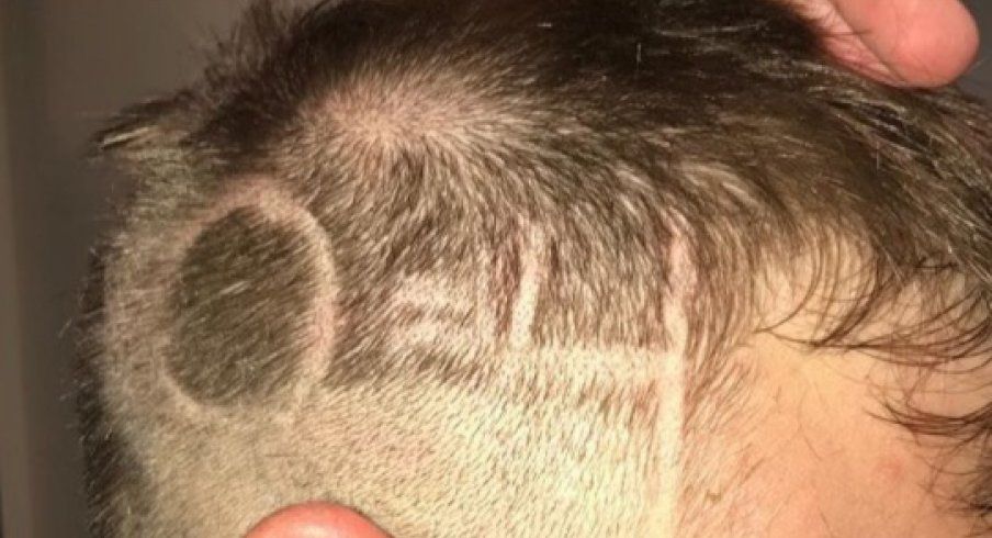 11W's tweet image. Jeff Heuerman owns Jake Booty now thanks to the most glorious haircut in Rivalry history. 11w.rs/2vmu4cM
