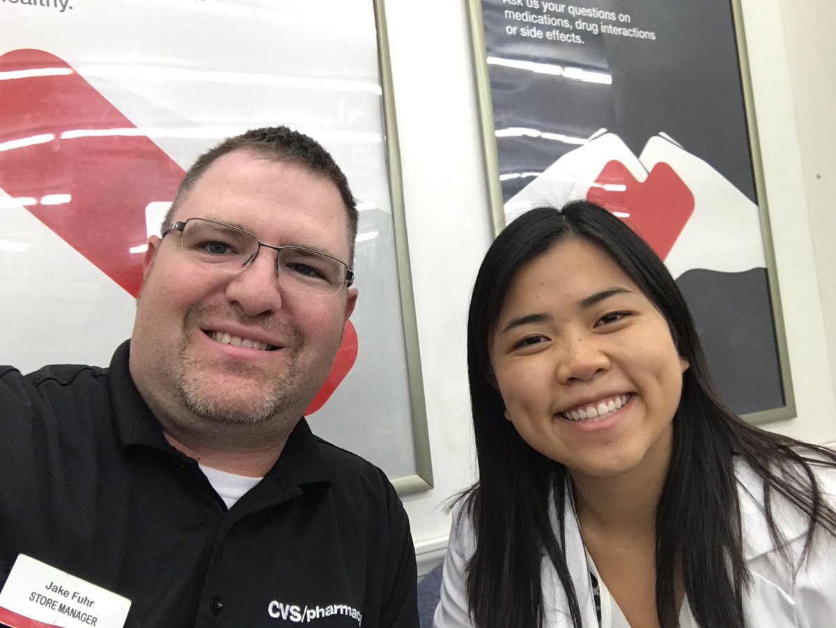 retailbossdad's tweet photo. Intern Jana gave me my flu shot! All smiles. #getyourshot https://t.co/BFjMRK2VXz