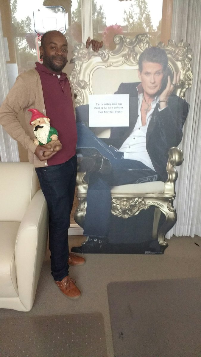 #GarytheGnome gets to hang out with Darren due to his intentionality, accountability, and his collaborative approach to problem solving!