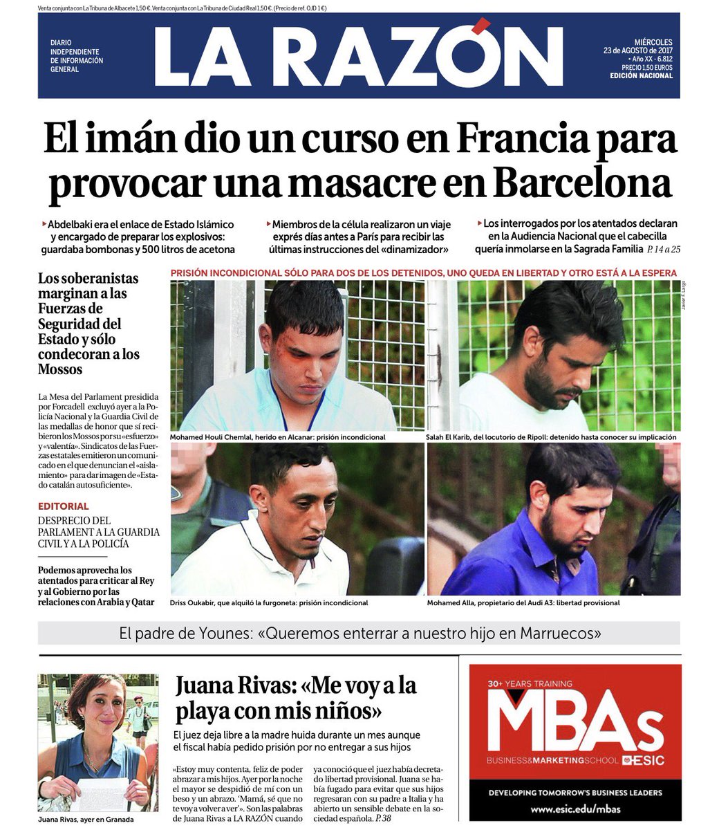 COMUNICANDO_es's tweet photo. #portadas miércoles 23 agosto https://t.co/cBiUHNF0ri