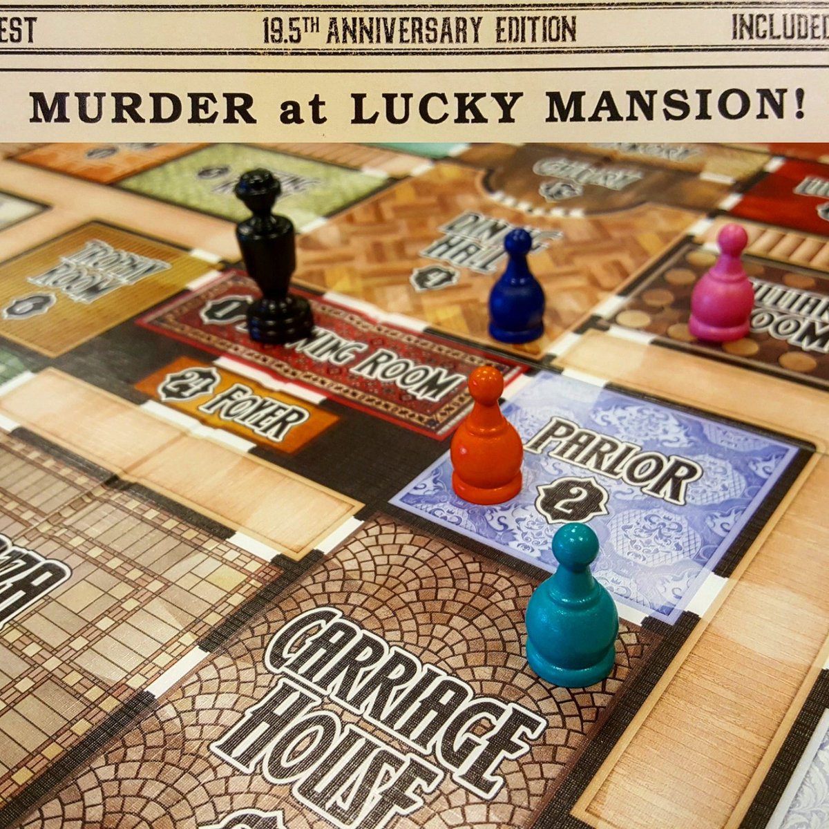 This Friday night we're playing Kill Doctor Lucky by <a href="/cheapassgames/">Cheapass Games</a>! Come try and get sweet sweet revenge! #gamenight