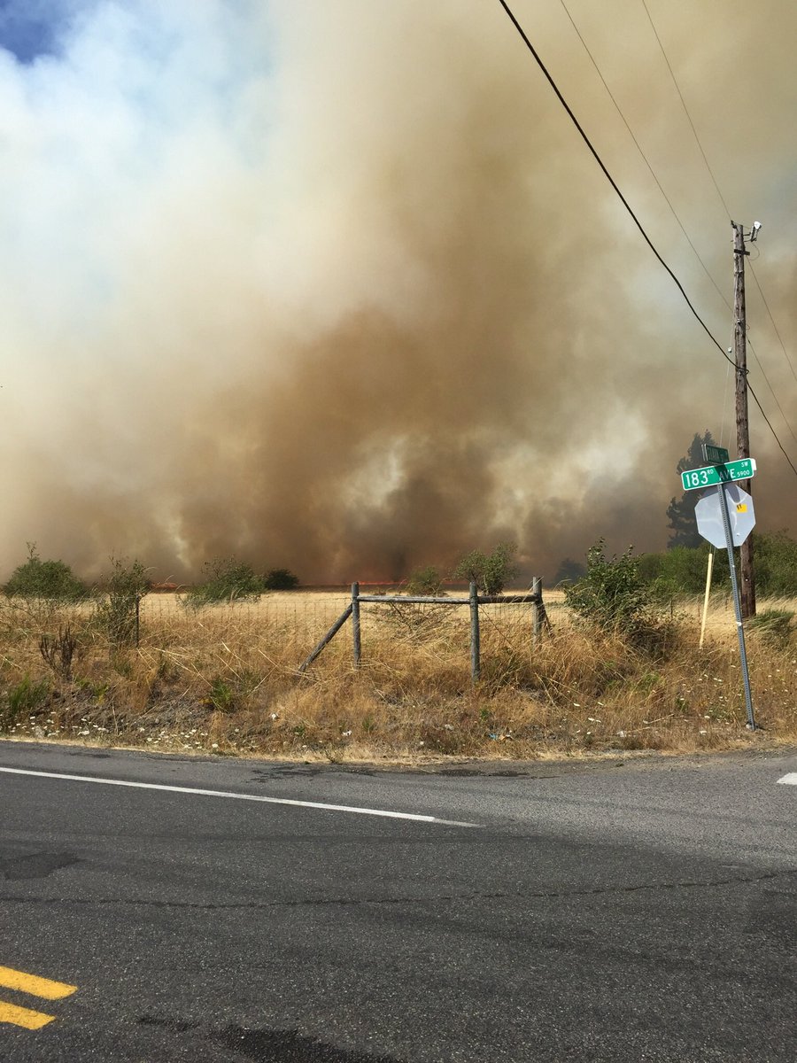 ThurstonSheriff's tweet photo. 183rd Ave SW between Case Rd and Elderberry St is currently closed due to a large brush fire. Please stay away and avoid the area. https://t.co/poJm5zmBC1