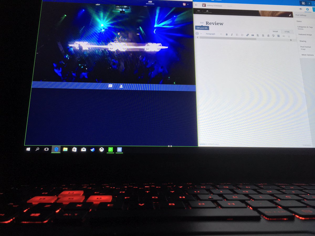 Johnny_X_G4m3r's tweet photo. Definitely nothing better than write some #indigames #reviews with @shadowofwargame #FanFestParty as background show 😋 https://t.co/qCp1N1QO7b