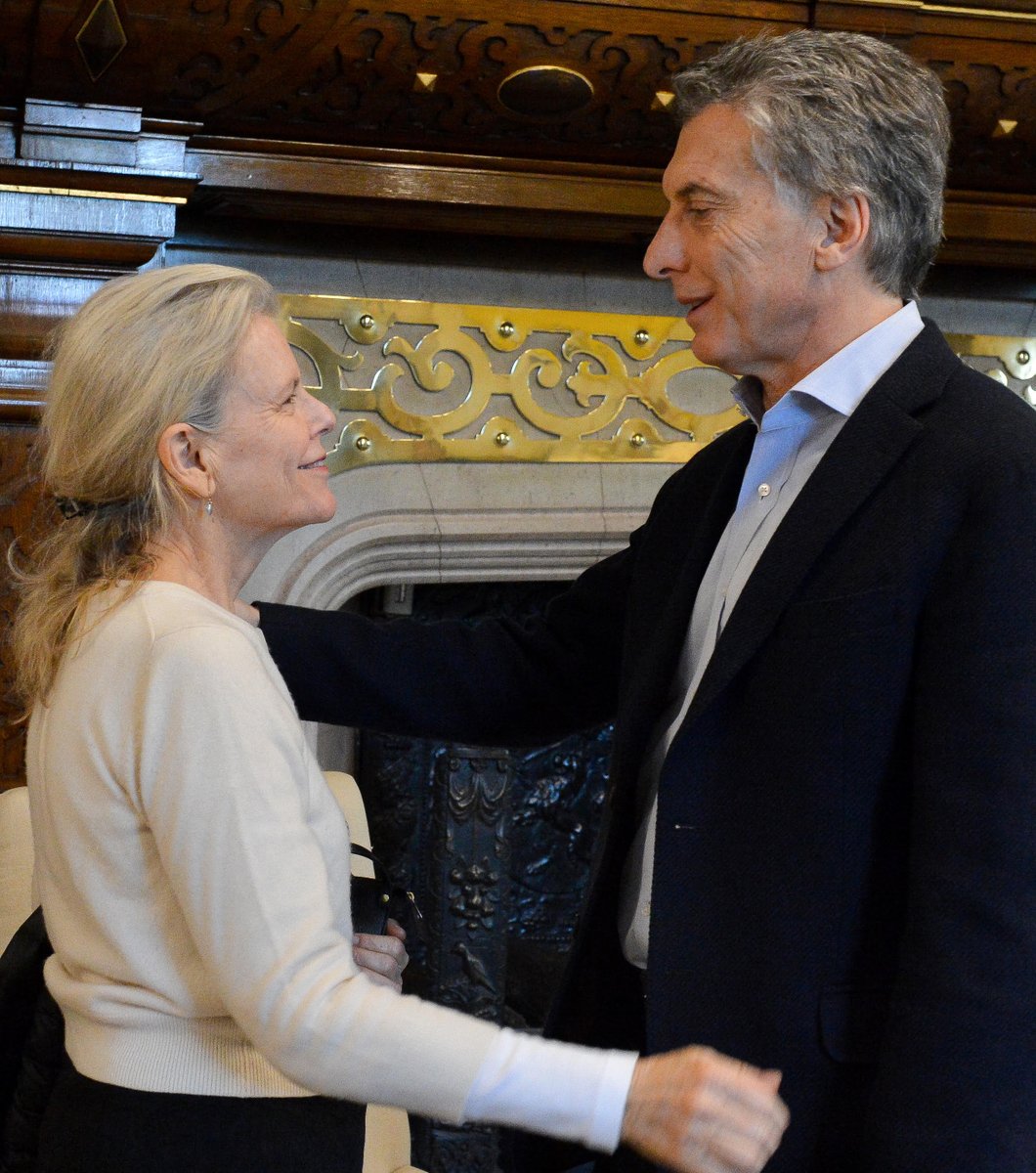 Hoy me reuní con Kristine Tompkins, quien el año pasado donó más de 20 mil hectáreas para la creación del parque nacional Esteros del Iberá