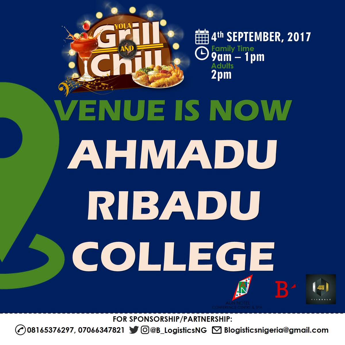 B_LogisticsNG's tweet photo. Everyone is invited.......#YolaGrillAndChill https://t.co/W4RB8PKGTx