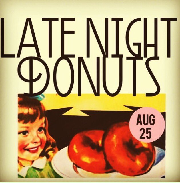 GluttonyPDX's tweet photo. This Friday, we've got Late Night Donuts!!! August 25th.
#gluttonypdx #pdx #pdxfoodcarts #pdxfood #donuts #๐ฉ #gluttony #pdxlatenight https://t.co/odq1TLHKX9