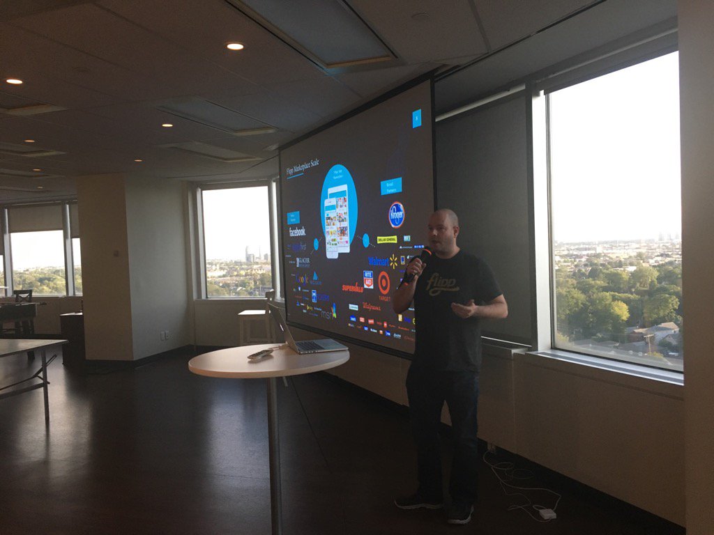 hackondata's tweet photo. Patrick Smith giving talk @hackondata final workshop and start of final competition @getflipp https://t.co/rTXuIOJBKs