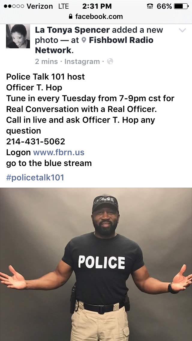 Check us out tonight on Police Talk 101 the radio show that bridges the gap between police and community!