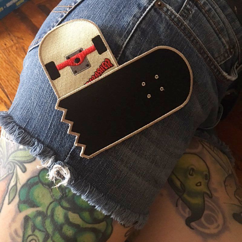 futureheirloom's tweet photo. NEWNEWNEW. Patches dropping soon. Yes, that ghost back there is flying a kite, yes I know tattoos are permanent. 🤷… https://t.co/iIEwK0Yhek https://t.co/hQeylH5NfW