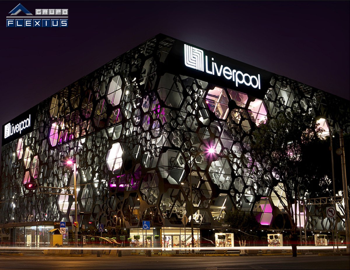 GrupoFlexius_'s tweet photo. Sabías que la fachada de Liverpool Insurgentes está diseñada con #Alucoflex #OrgulloFlexius #ElMejorPanel https://t.co/szCDpcCwbM
