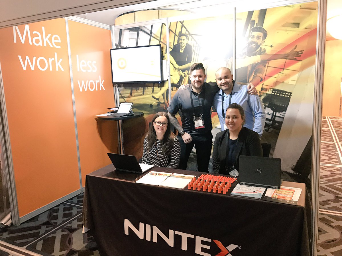 ETnintex's tweet photo. We're excited to be back at #DWCAU! Come chat with the team at the @Nintex booth on automating biz processes. #makeworklesswork #nintex https://t.co/Gb6lcj5g0E