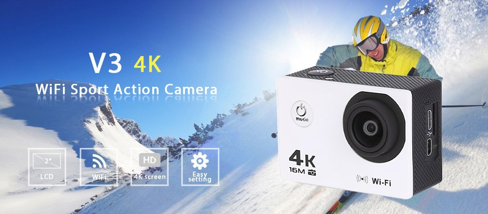 OFERTÓN del V3 4k 30fps WiFi acción deportes cámara 16MP 2 pulgadas LCD pantalla
Ahora solo: 30.63€
goo.gl/yBkya2