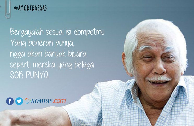 kompasiana's tweet photo. Jangan berlebihan, Bergayalah sesuai isi dompetmu... #AyoBergegas https://t.co/U51TwLL1b4