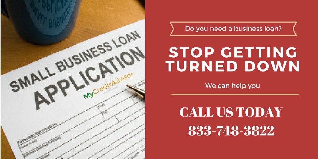 Mycreditadvisor's tweet photo. In need of small business loan? Are you getting turned down? Let us help. #needcredit #businesscredit #smallbusiness #smallbiz #wefixcredit https://t.co/mJs4RaWXGv
