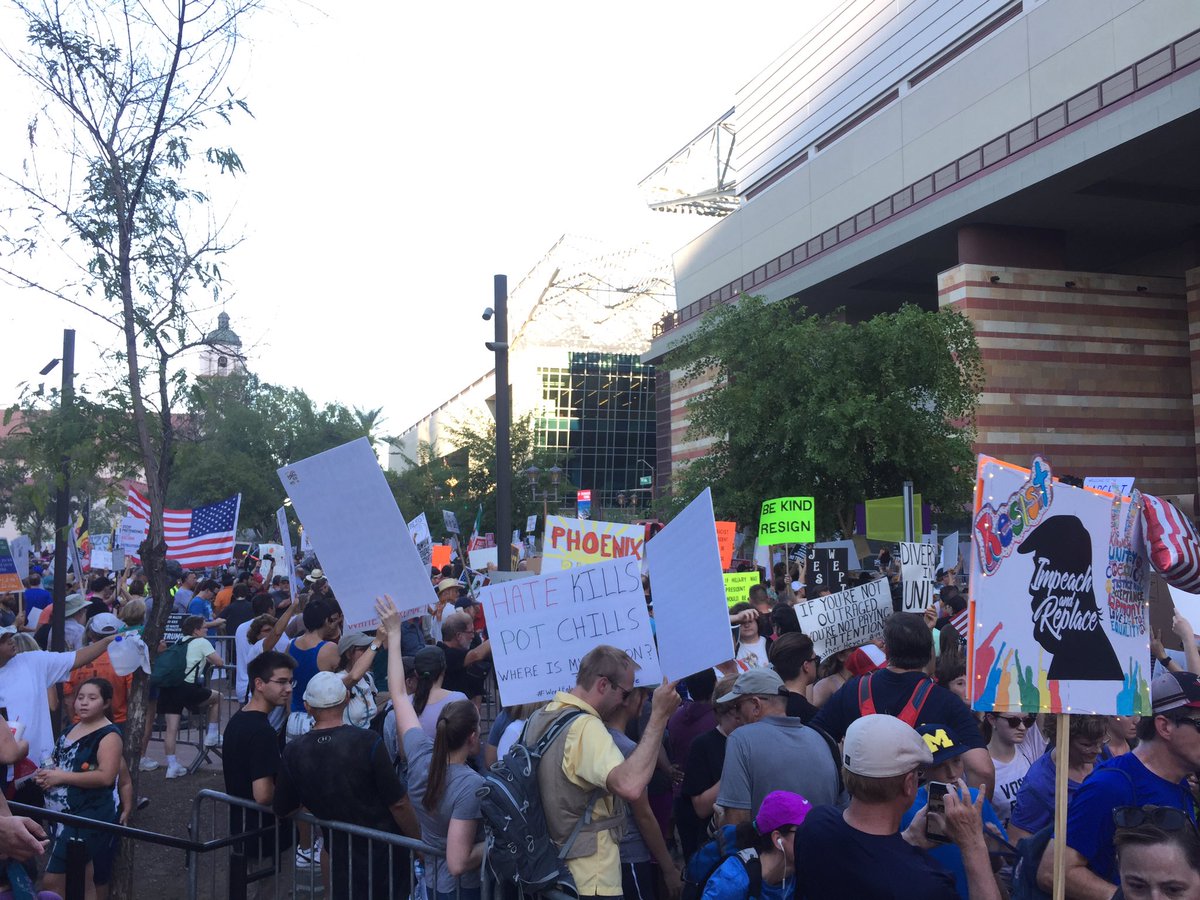 Downtown Phoenix doing it right. #PhoenixRally