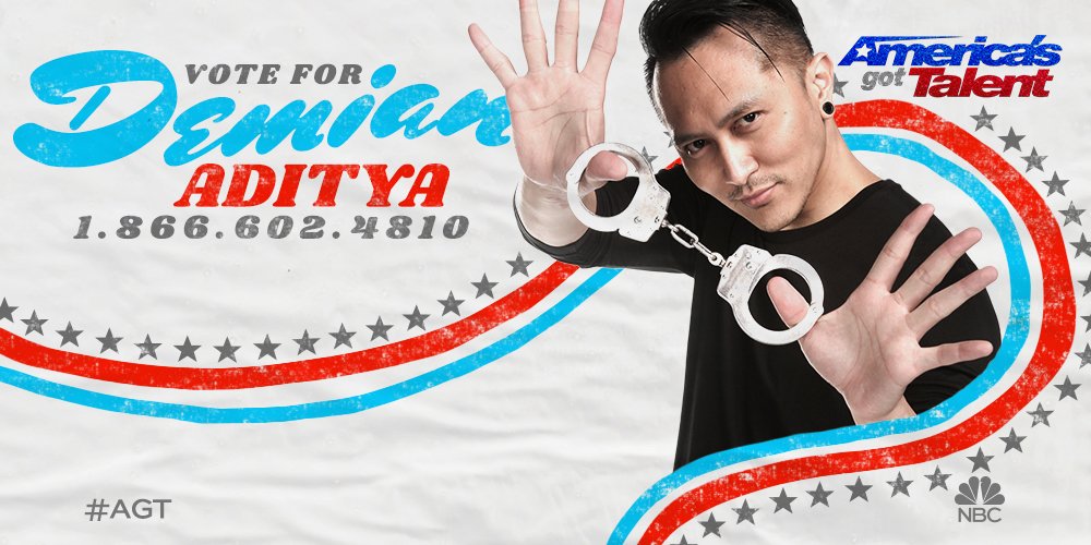 RT if you think <a href="/_DemianAditya_/">Demian Aditya</a> earned a spot in the Semifinals with his 🔥 performance and you’re VOTING for him tonight. #AGT