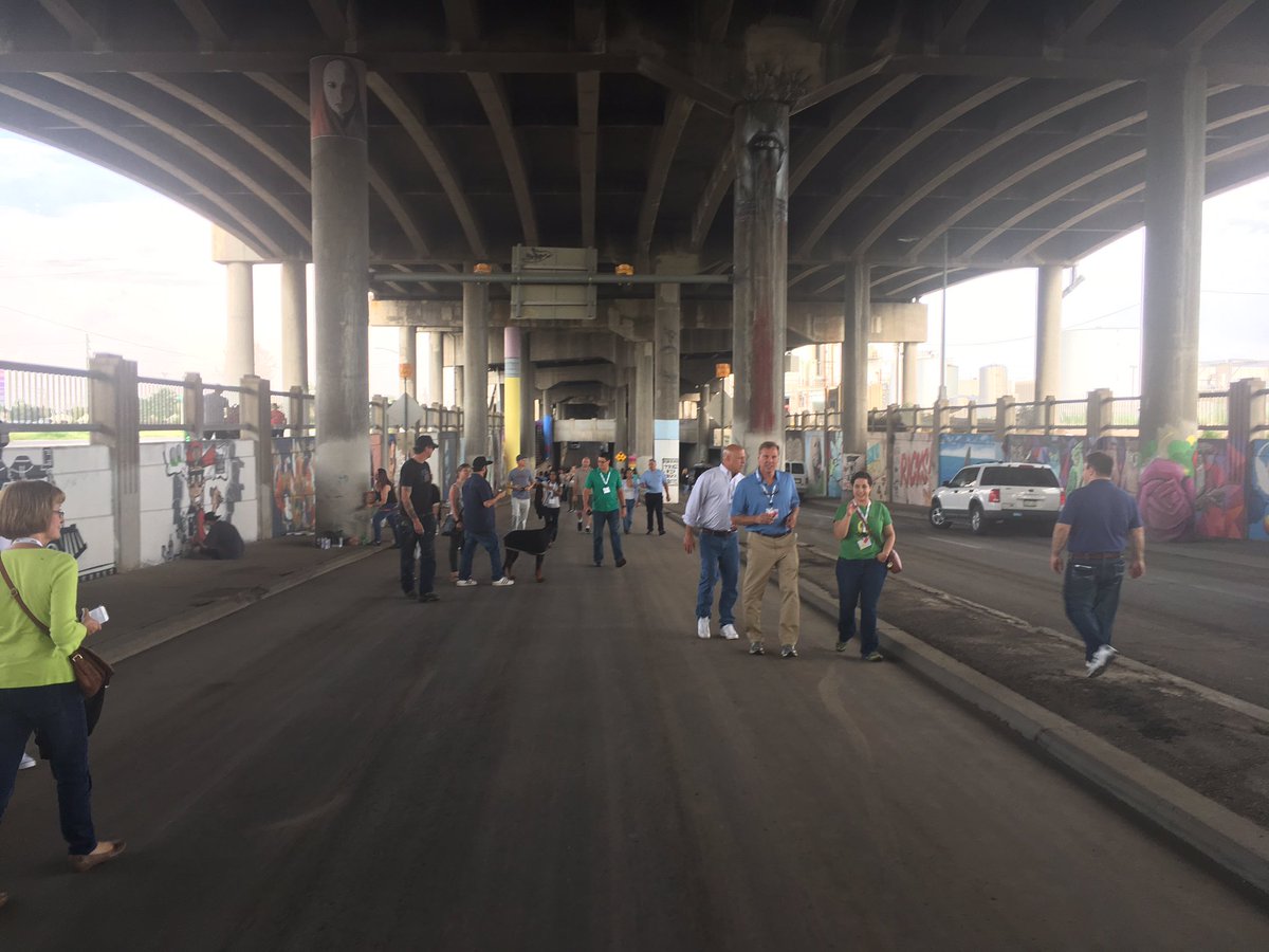 mbruning81's tweet photo. Really cool public art on a viaduct project in Colorado. I added some @ODOT_Statewide flavor. #transcomm2017 #FindItHere https://t.co/zYGql0AFkP
