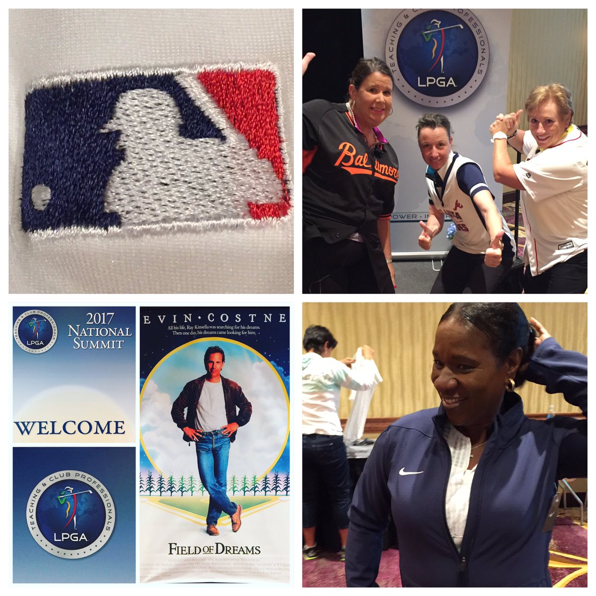 KPJgolf's tweet photo. Thanks @MLB for donating gear to @lpgateachers National Summit #TCPNationalSummit #MLB #solheim2017 #baseball https://t.co/Ee7hJZ0VUs