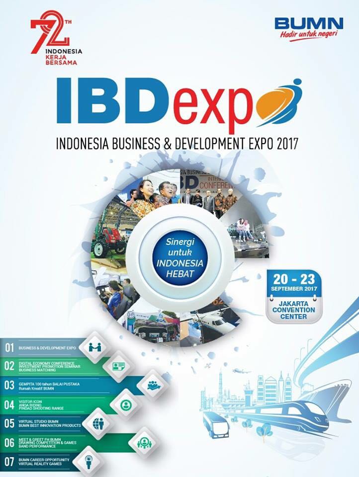 PTBalaiPustaka's tweet photo. Ayo kita sukseskan Indonesia Business Development Expo (IBDExpo) yg akan diselenggarakan pada tanggal 20-23 September 2017 di JCC - Jakarta https://t.co/TG0mou6j3H