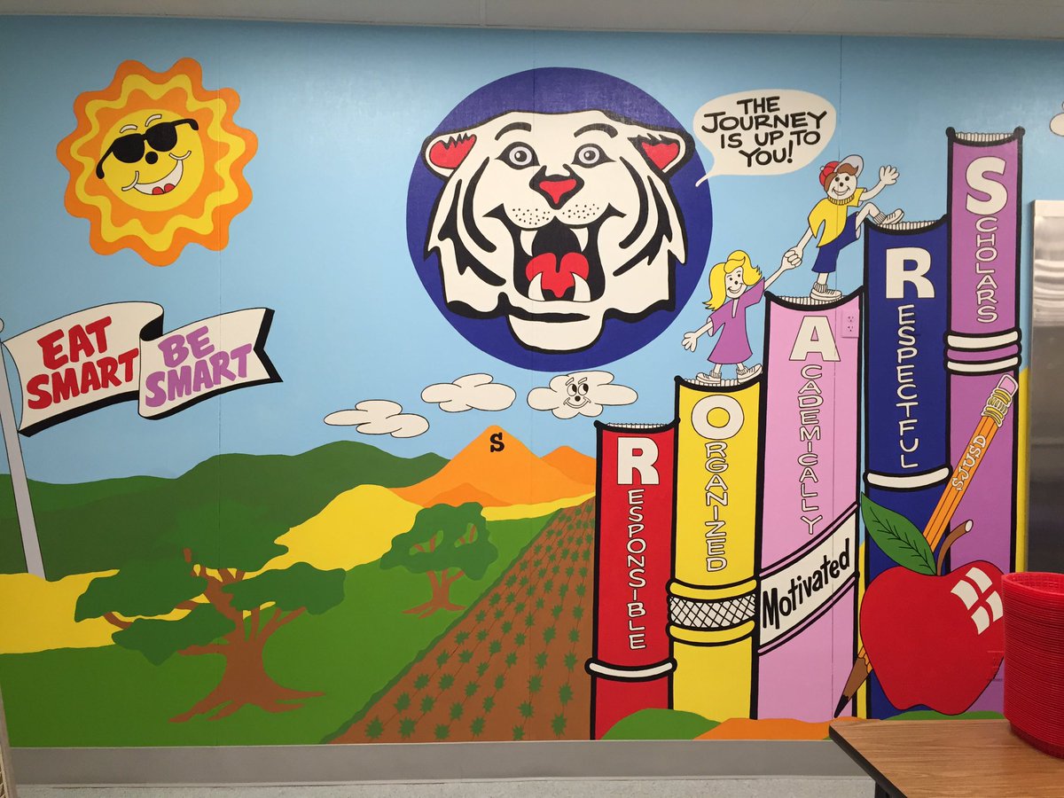 Hyatt has a mural. Come and check it out