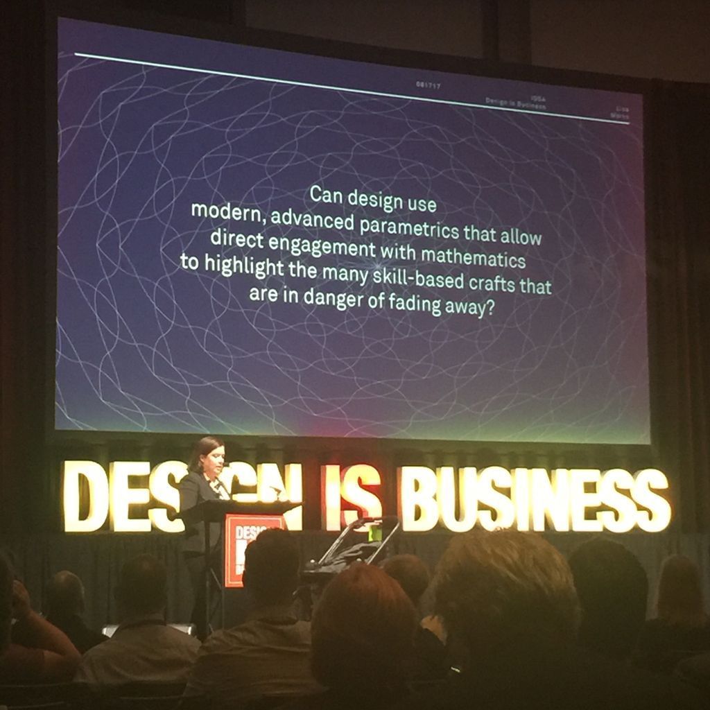 DesignApplause's tweet photo. #lisamarks @bereacollege uses math to bring craft into modern markets #IDSA17Atlanta @IDSA https://t.co/Wvkqf3qJlG