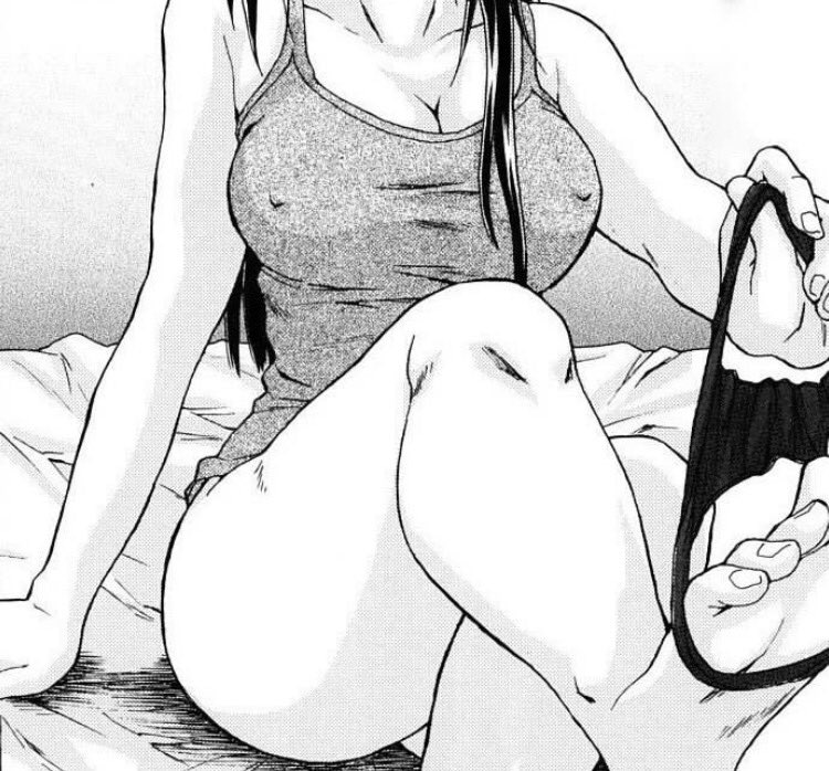 She slipped her panties off and grinned at him "is this what you wanted?" Her grin turned into an innocent smile seeing his bulge #LewdRp