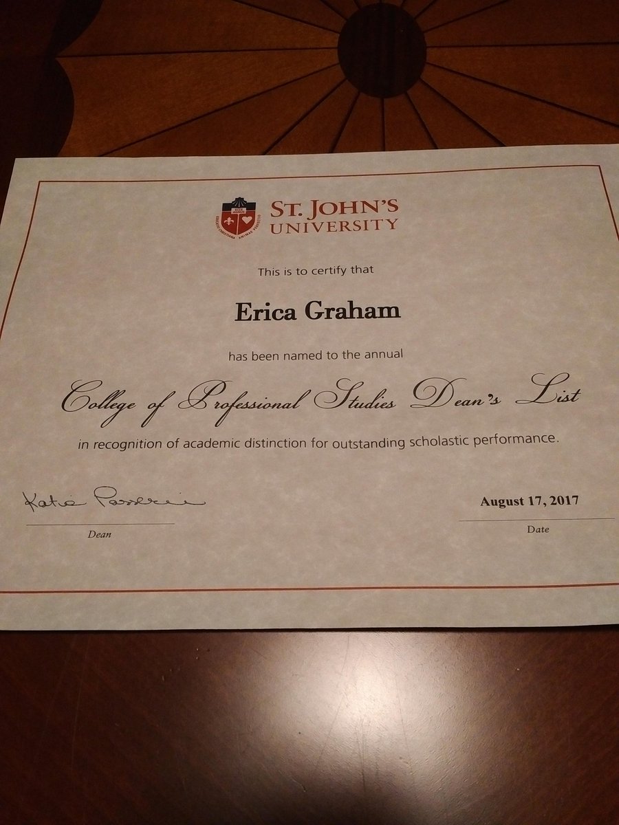 tmgesq's tweet photo. #AnnualDeansList #TrackDiva !!! #EricaChanel #SJU18 https://t.co/2awXQzlAHs