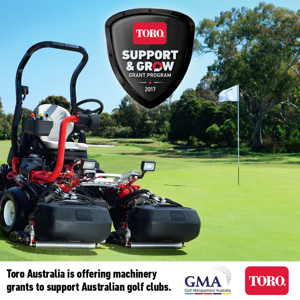 Great opportunity for clubs with less than $1.5mil annual turnover to get their hands on some much needed machinery, toro.com.au/grant